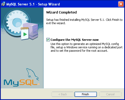 Installing MySQL Configure Server Now Pic