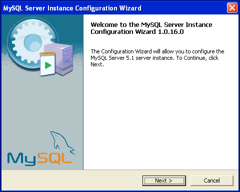 Installing MySQL Server Instance Wizard e Pic