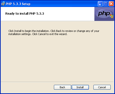 Ready to install PHP 5.3.3