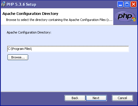 PHP 5.3.6 for config Apache